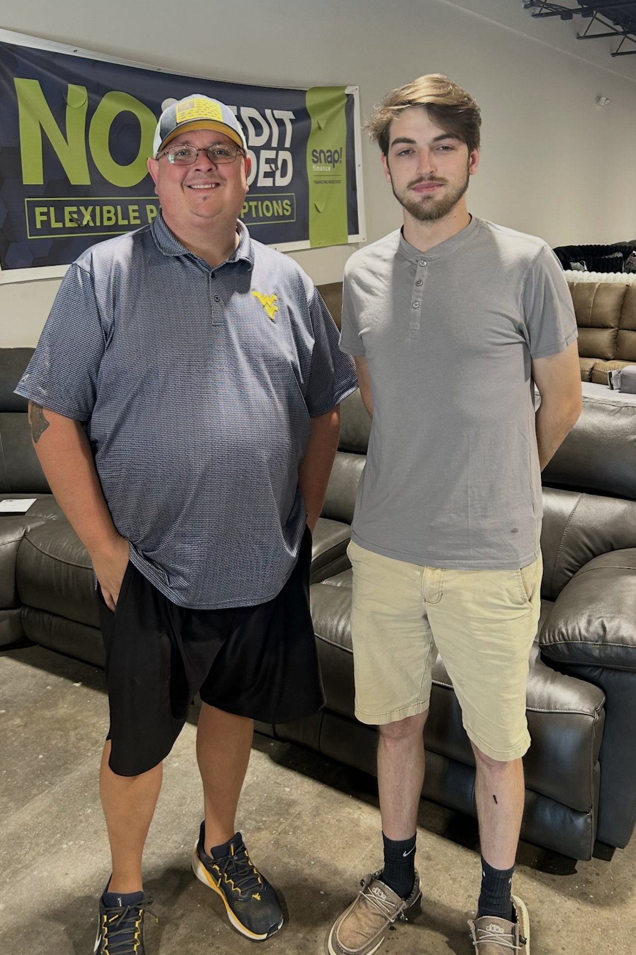 Josh and Clayton, owners of BoxDrop Furniture Parkersburg